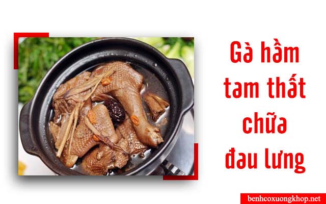 chữa đau lưng bằng các món ăn