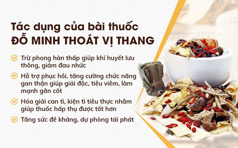 Tác dụng bài thuốc chữa thoát vị đĩa đệm của Đỗ Minh Đường