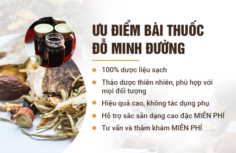 Ưu điểm của bài thuốc Xương khớp Đỗ Minh