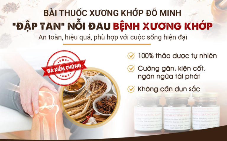 Xương khớp Đỗ Minh là giải pháp được nhiều người bệnh bị thoái hóa khớp tin dùng